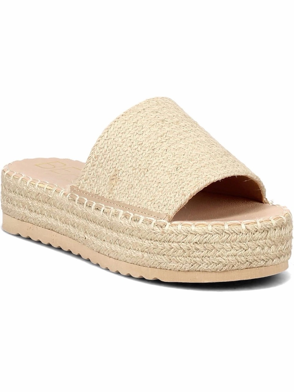 Del Mar Raffia Platform Espadrille Slide - Women's Sandal